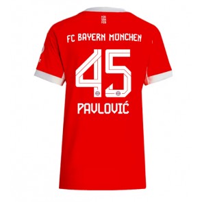Bayern Munich Aleksandar Pavlovic #45 Hemmatröja Kvinnor 2025-26 Kortärmad